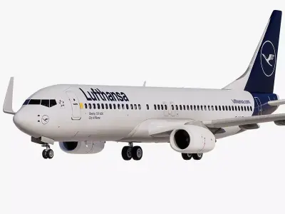Lufthansa Boeing 737-800 3D model