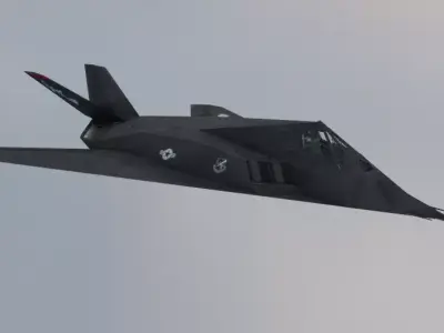 Lockheed F-117 Nighthawk Stealth Attack Aircraft 3D Model Low-poly 3D model