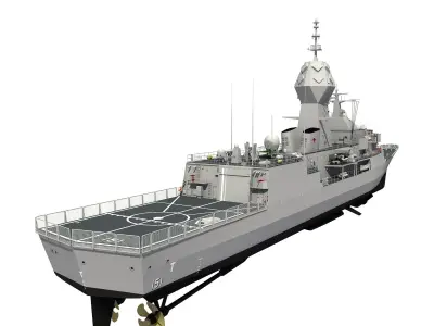 ANZAC MEKO Class Frigate HMAS ARUNTA FFH 151 3D model