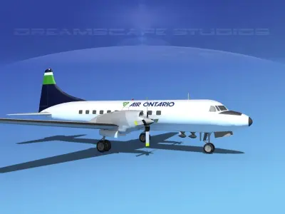 Convair CV-580 Air Ontario 3D model