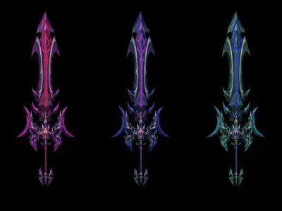 Succubus Greatsword Low-poly 3D model