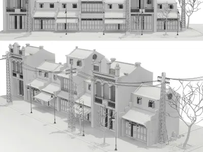Old Town 3D model