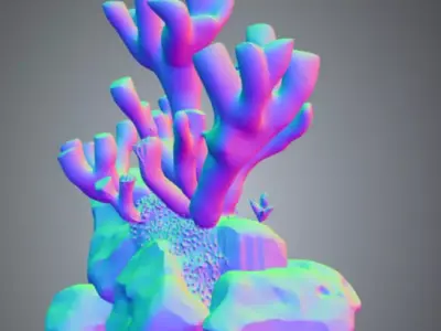 Coral 1 Free low-poly 3D model