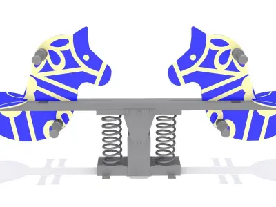 Horse Seesaw Free 3D model