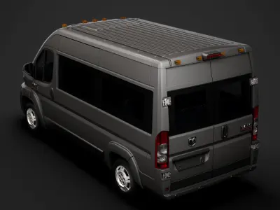 Ram Promaster Window Van 1500 HR 136WB 2020 3D model