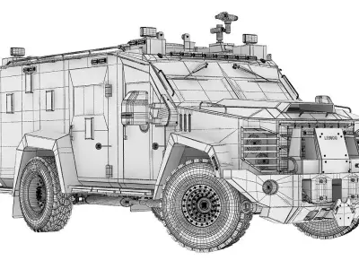 Bearcat military 3D model