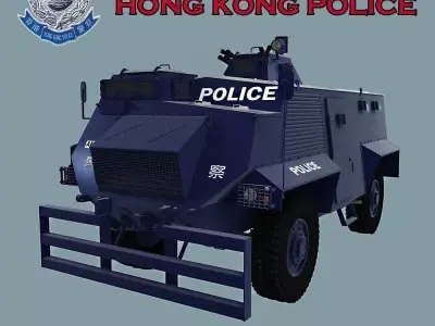 AT 105 SAXON HONK KONG POLICE 3D model