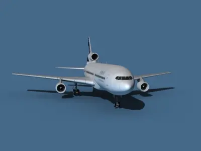 Lockheed L-1011-50 Globe Jet 3D model
