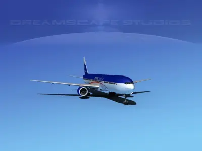 Boeing 777-300 Lan Chile 3D model
