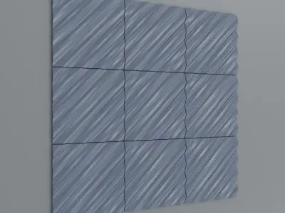 3d wallpanels wall panel with bubbles Free low-poly 3D model