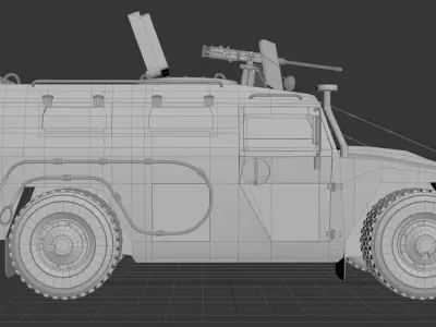 Gaz Tiger 3D model