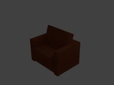 Furniture Pack  Low-poly 3D model