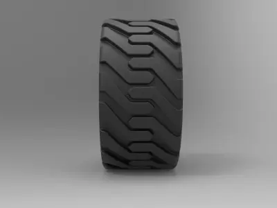 Twheel from Front loader 3D model