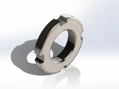 Nut Porca SKF KM 3 3D model