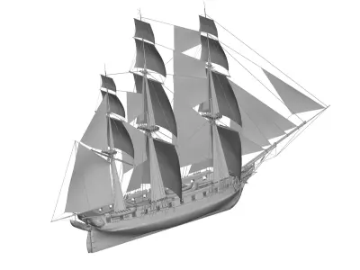 Sailing Boat 3D model