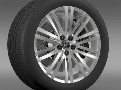 Volkswagen Polo BlueGT wheel 2014 3D model