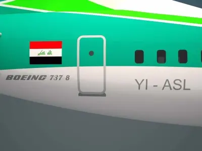 Iraqi Airways 737 Max 8 3D model