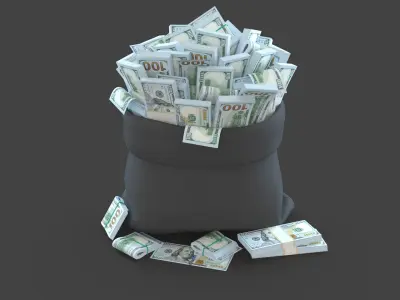 Money Bag 3D model purchase