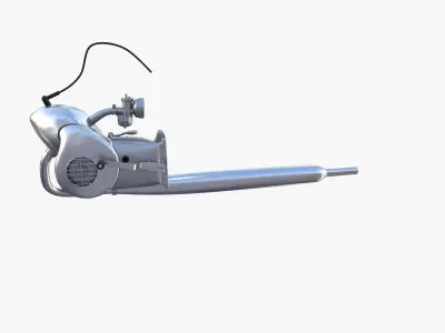 Moped engine 3D model