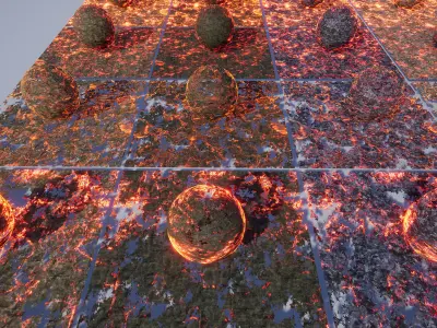 Unreal Game Engine- 78 Animated Burning Military Materials Texture