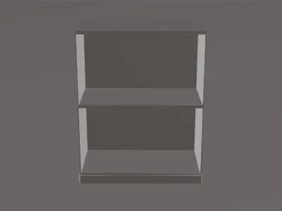 Bar Inspired Bookshelf - 3D Bedroom Scene Free low-poly 3D model
