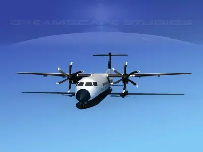 Dehaviland DHC-8 400 Tour America 3D model