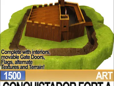 Conquistador Fort A 1500 3D model