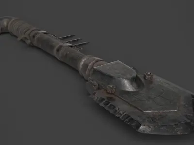 Modifiable Strike Weapon 18 Low-poly 3D model