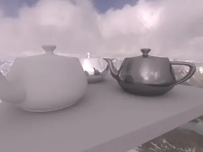 HDR - Snow Mountain Peaks 3D model