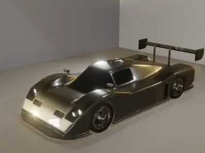 Le Mans Race Car Free 3D model