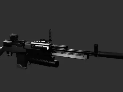SKS Modified Free 3D model