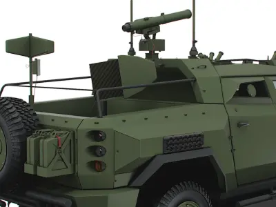 Generic MRAP Tkhir ATGM 2022 3D model