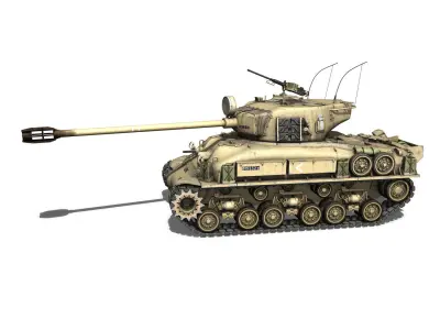 M51 Israel Super Sherman - 1 3D model