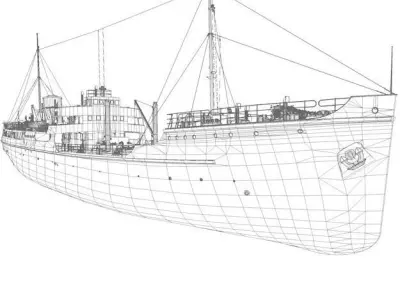 Merchant Ship 3D model