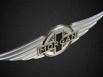 morgan logo 3D model