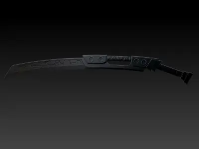 Fantasy Sword Low-poly 3D model 28