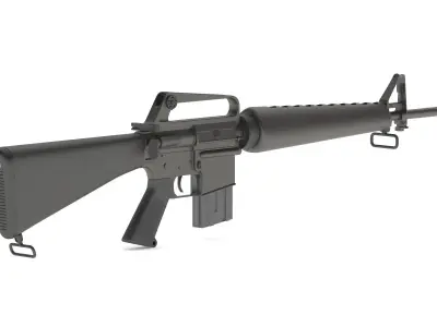 Assault Rifle Xm16E1  3D model