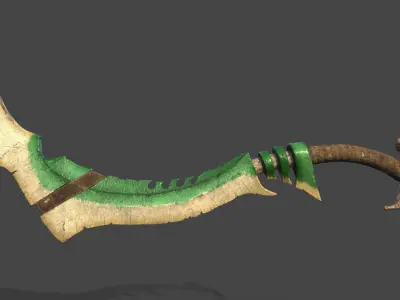 Bone Sword Low-poly 3D model