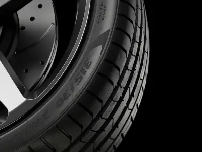 Pirelli PZ4 315 30 ZR22 107Y 3D model