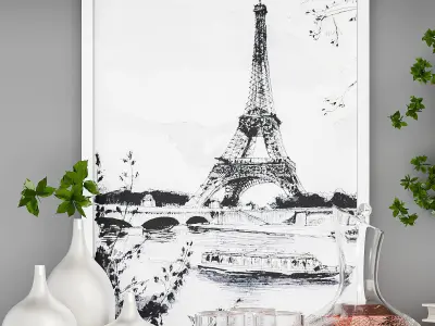 Decorative set 4 3D model