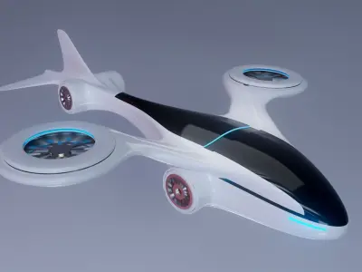 scifi drone futurestic 3D model