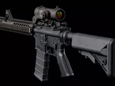 M4 - FSP Low-poly 3D model