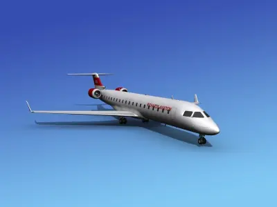 Bombardier CRJ700 Richards Aviation 3D model