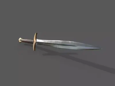 Medieva Fantasy Sword Low-poly 3D model