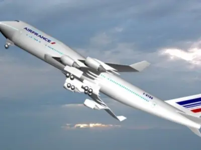 AIR FRANCE 747 -400 3D model