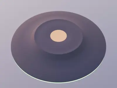 Sci-Fi UFO Low-poly 3D model