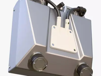 Dual Fuel Container SciFi M1 3D model