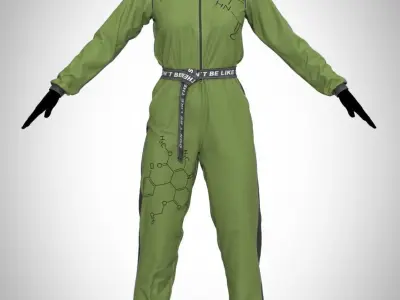 Toxic jumpsuit cloth  3D model
