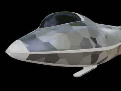 Sci-Fi Military Spaceship - Rebel G4 3D print model