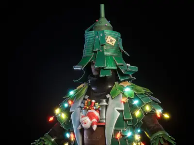 CHRISTMAS GUY Free low-poly 3D model